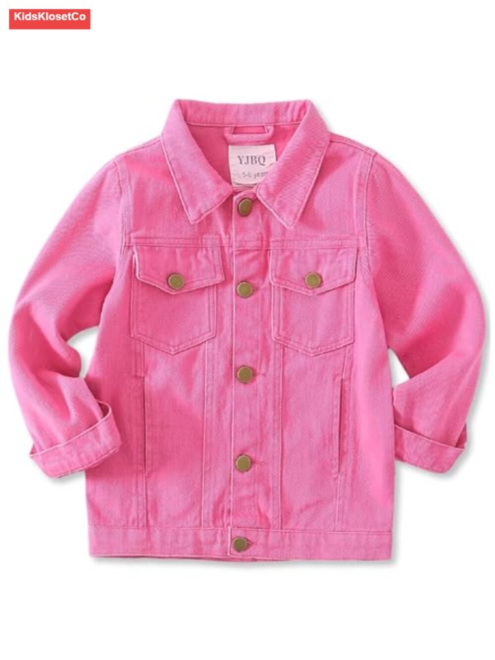 Kids Denim Jacket Classic Jean Coat Lightweight Casual Outerwear Spring Fall